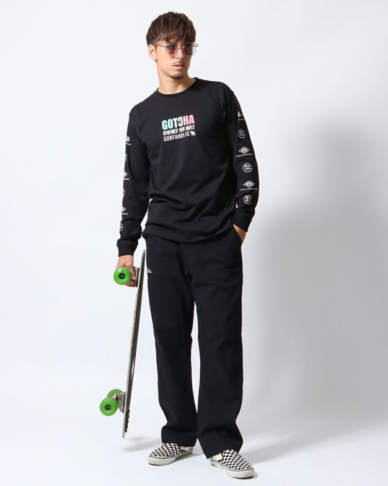 ブラック：180cm/70kg(Lサイズ着用)