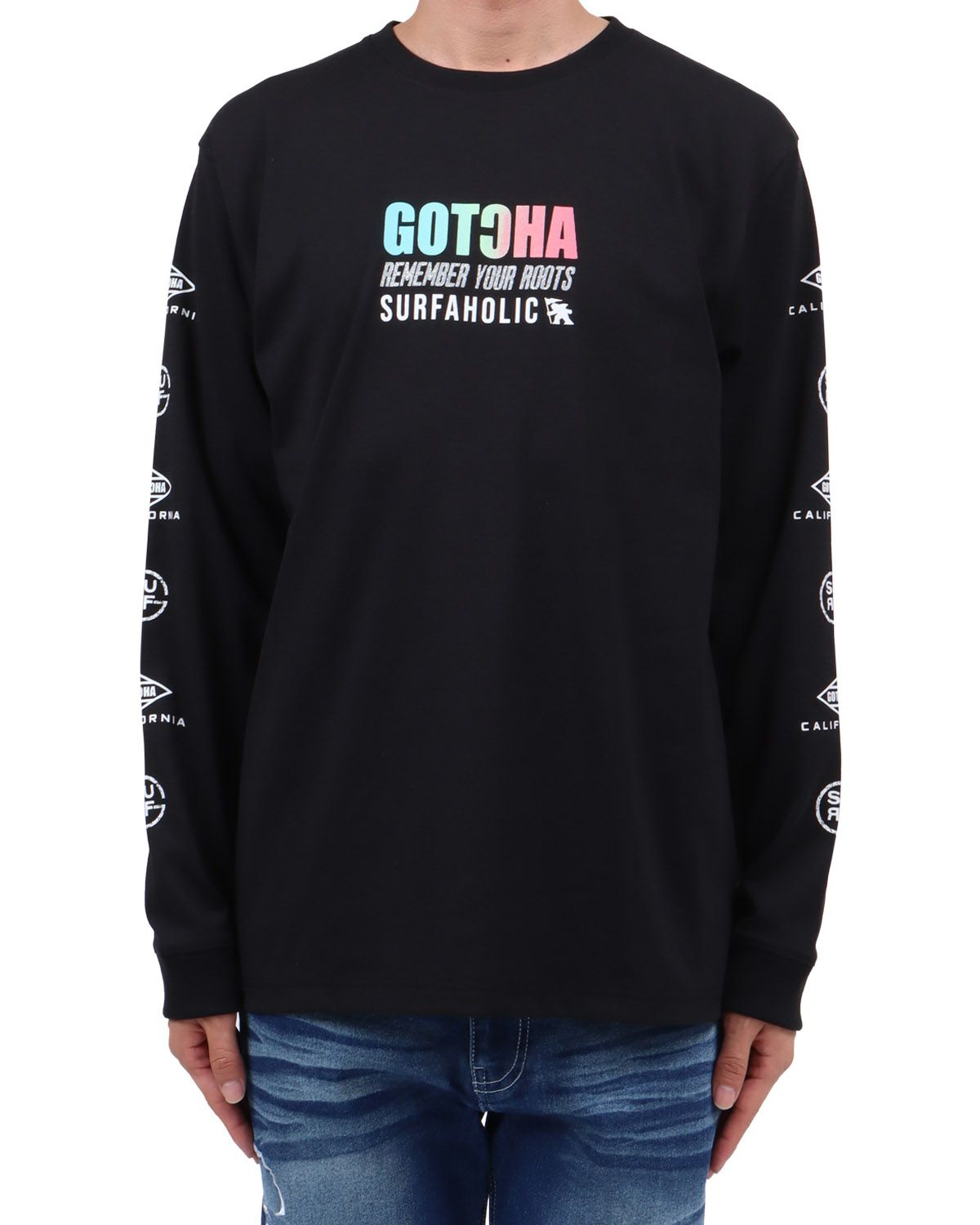 ブラック：174cm62kg(Lサイズ着用)