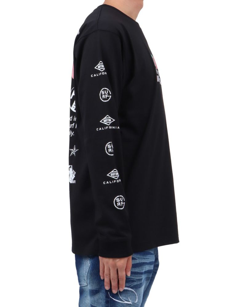 ブラック：174cm62kg(Lサイズ着用)