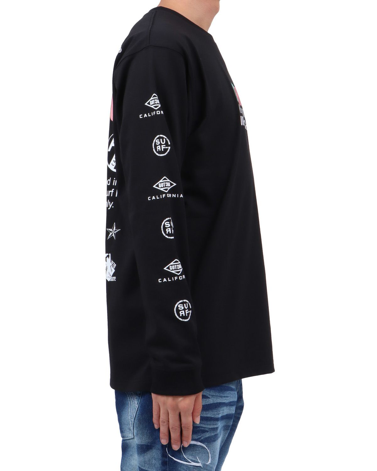 ブラック：174cm62kg(Lサイズ着用)