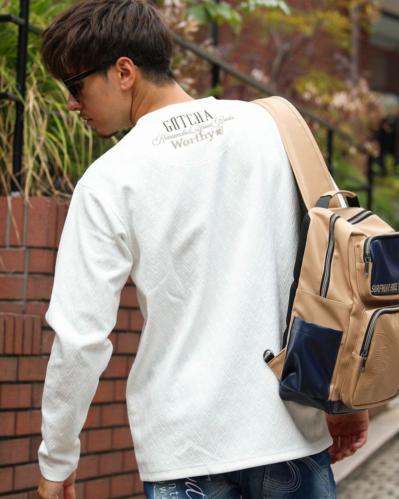 ホワイト：180cm/70kg(Lサイズ着用)