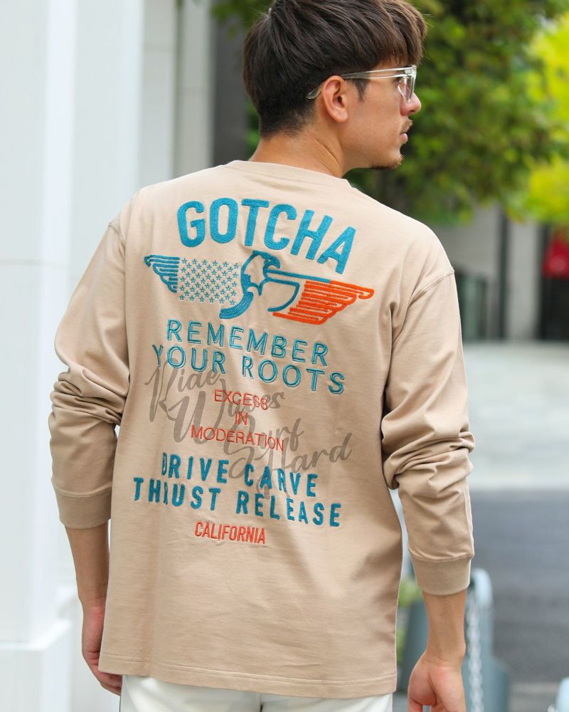 ベージュ：180cm/70kg(Lサイズ着用)