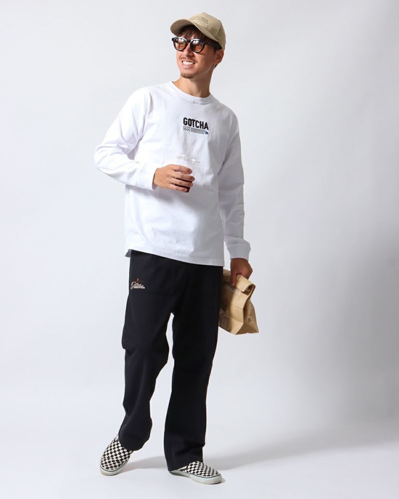 ホワイト：180cm/70kg(Lサイズ着用)