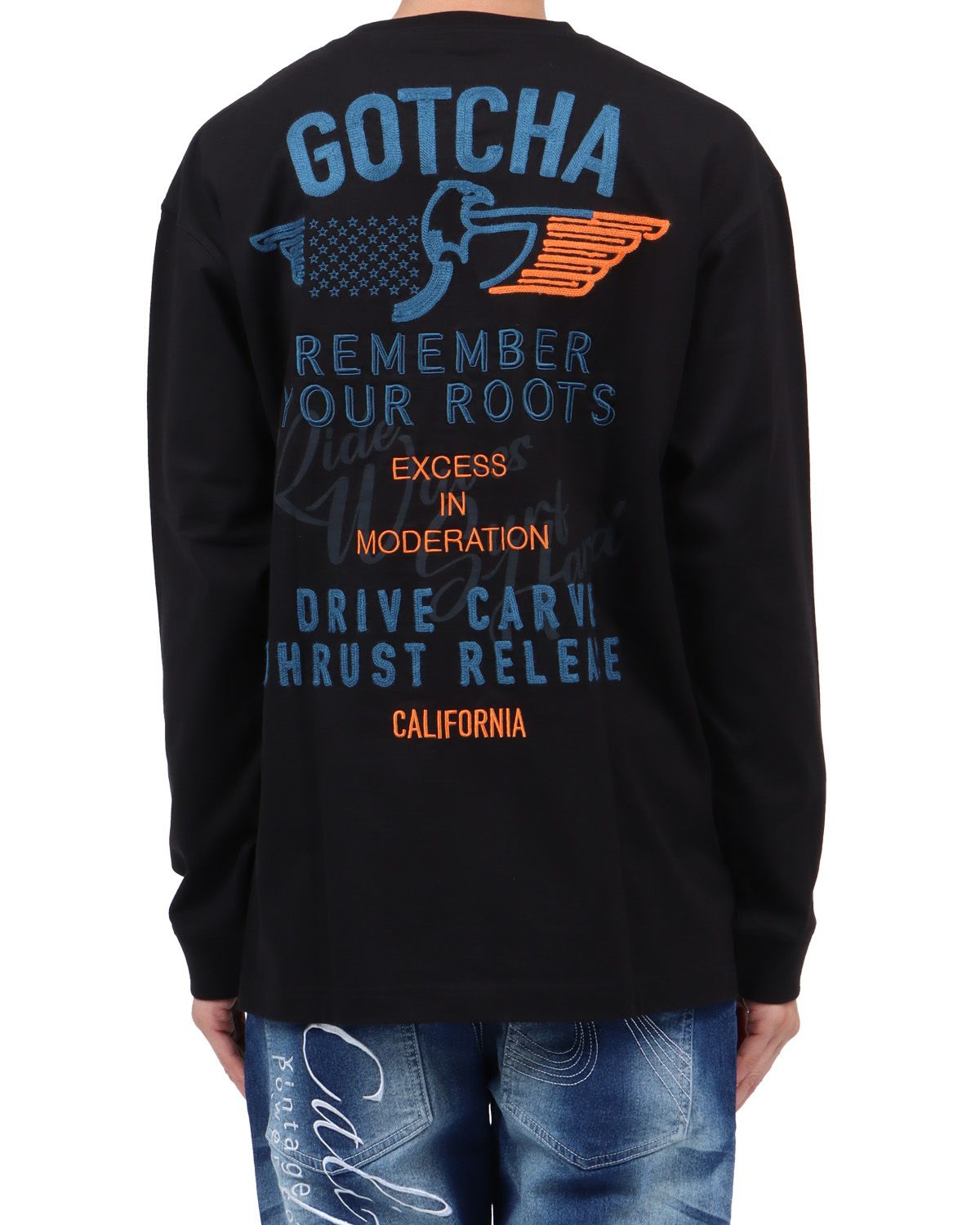 ブラック：174cm62kg(Lサイズ着用)