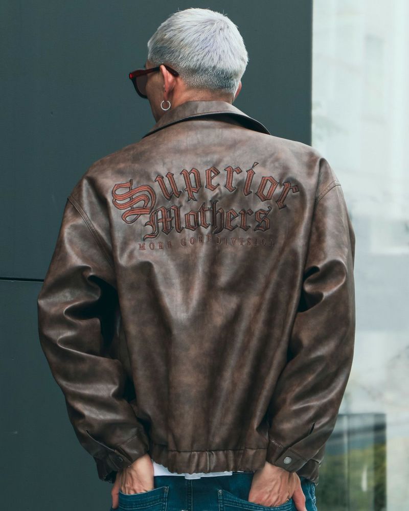 ブラウン:183cm(Lサイズ着用)