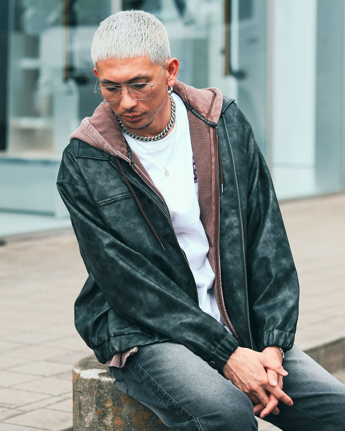 ブラック:183cm(Lサイズ着用)