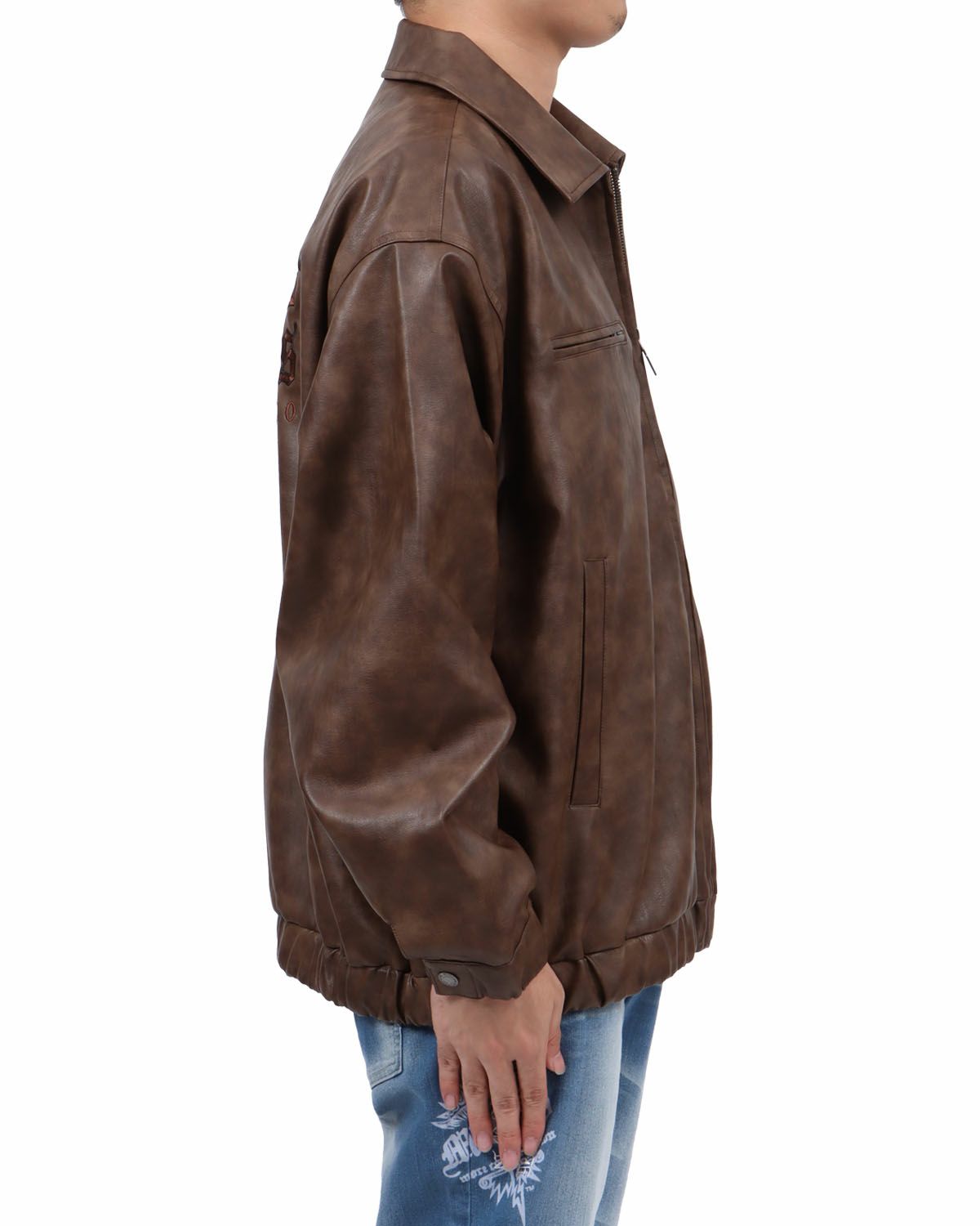 ブラウン：173cm63kg(Lサイズ着用)