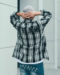 ホワイト:183cm(Lサイズ着用)