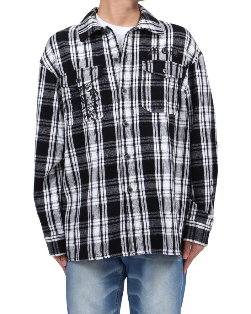 ホワイト：173cm63kg(Lサイズ着用)