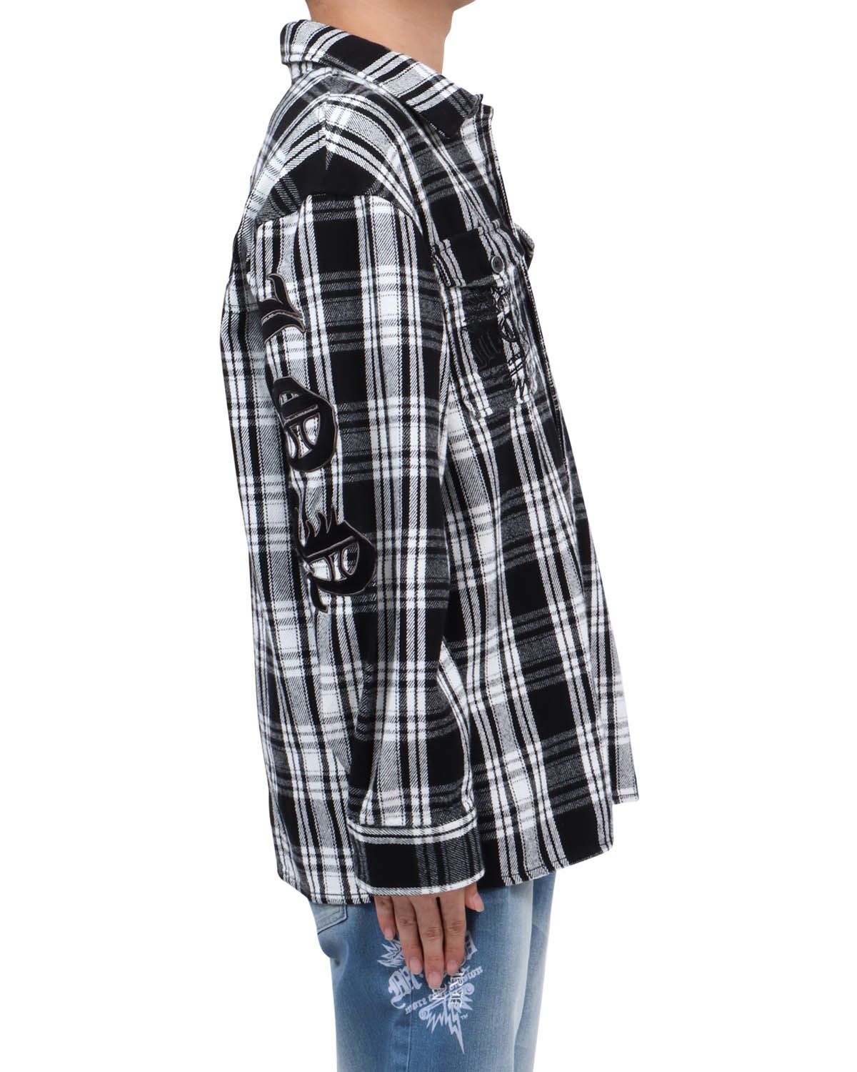 ホワイト：173cm63kg(Lサイズ着用)