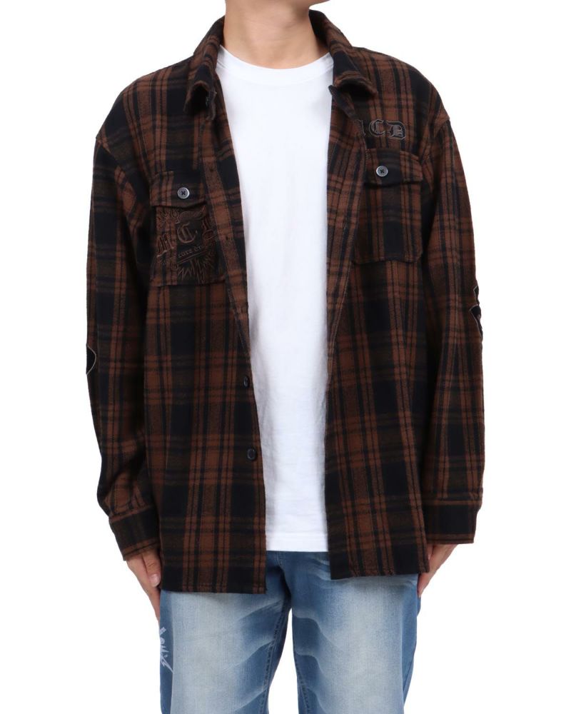 ブラウン：173cm63kg(Lサイズ着用)