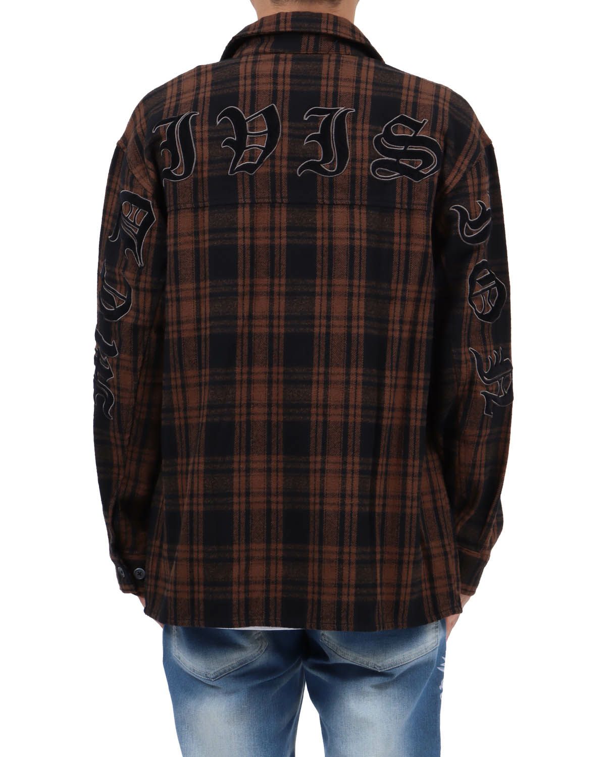 ブラウン：173cm63kg(Lサイズ着用)