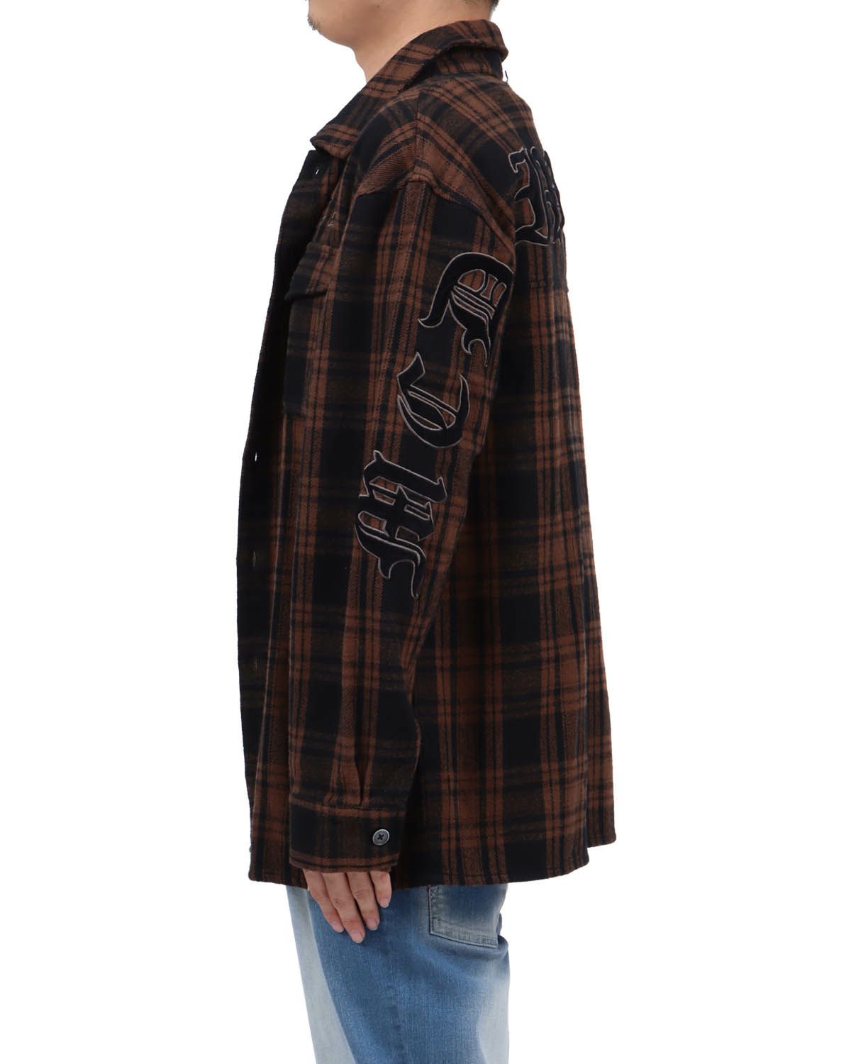 ブラウン：173cm63kg(Lサイズ着用)