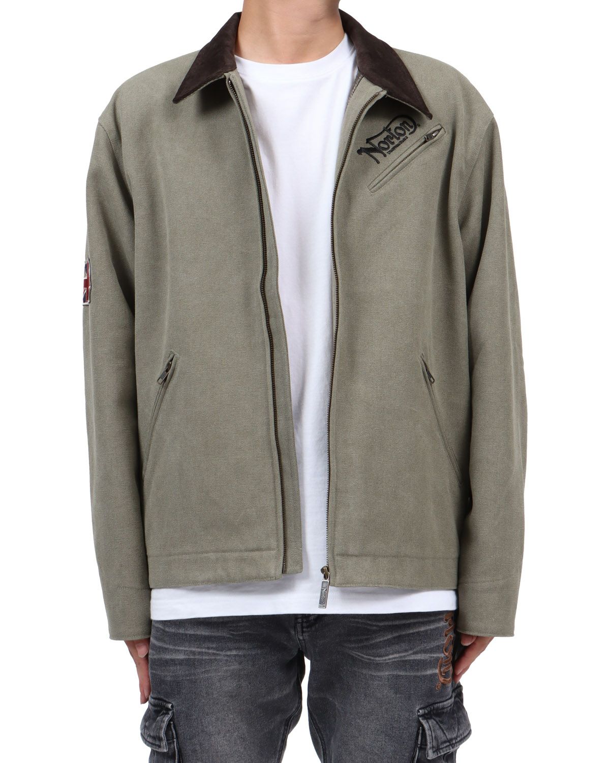 カーキ：173cm63kg(Lサイズ着用)