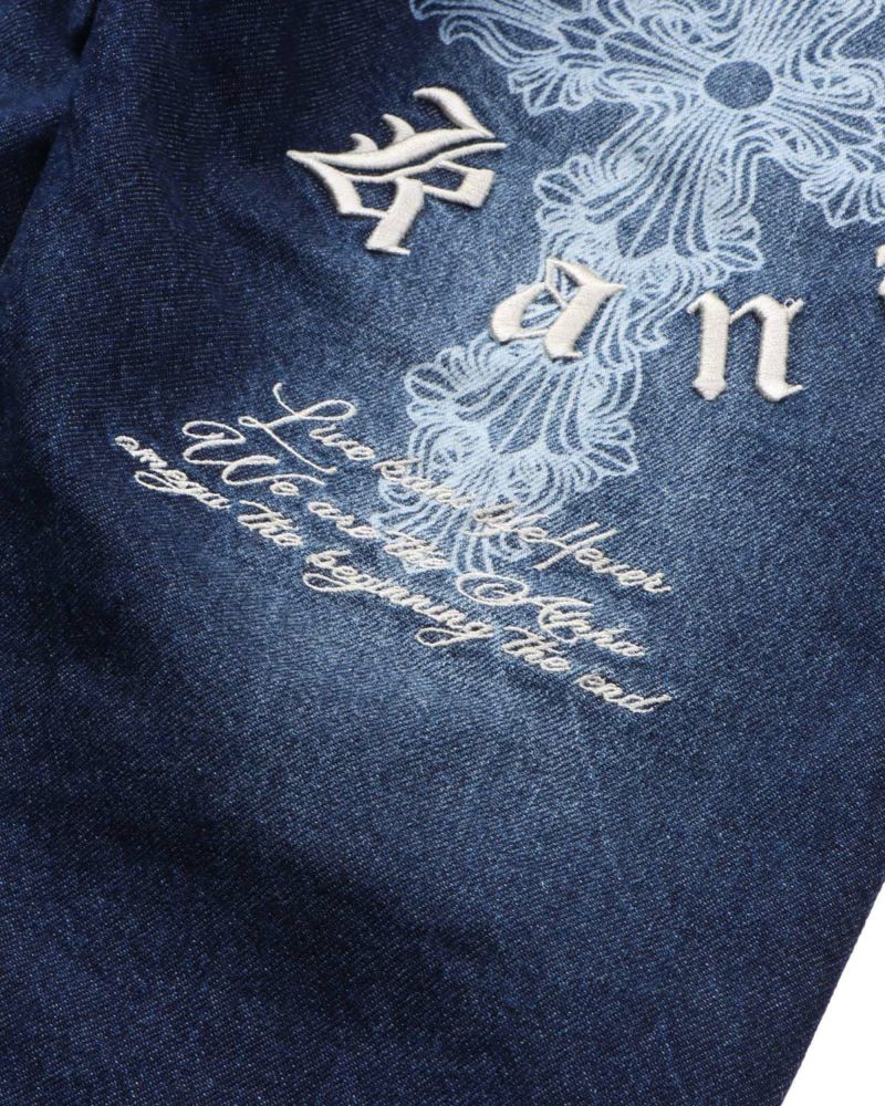 Karl Kani] ダメージ クロス ステッチ デニムパンツ | PEET ONLINE STORE