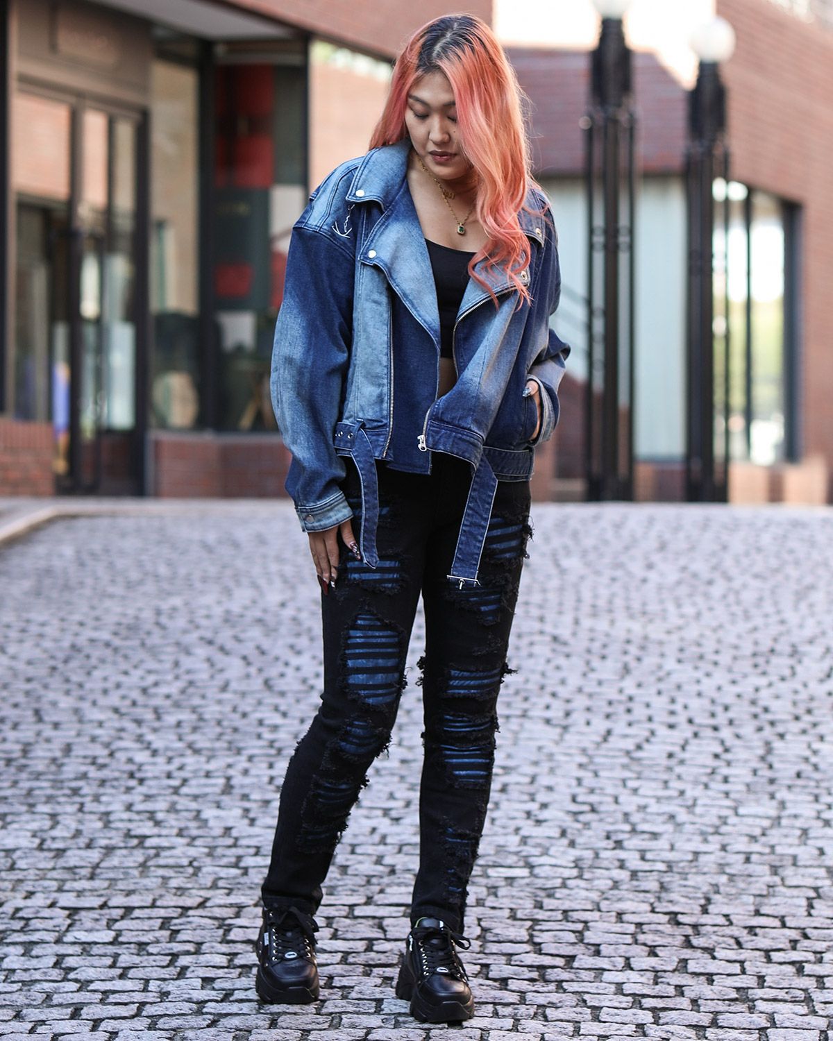 ブラック：167cm(30inc着用)