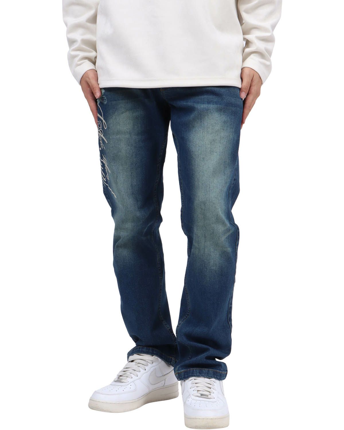 インディゴ：173cm63kg(Mサイズ着用)