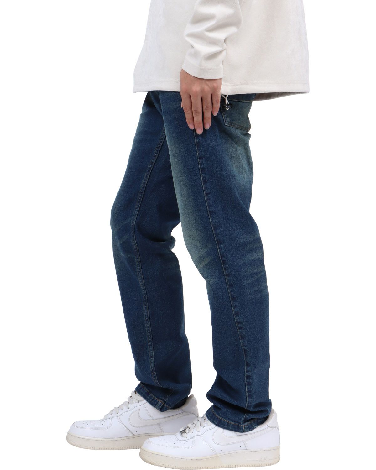 インディゴ：173cm63kg(Mサイズ着用)