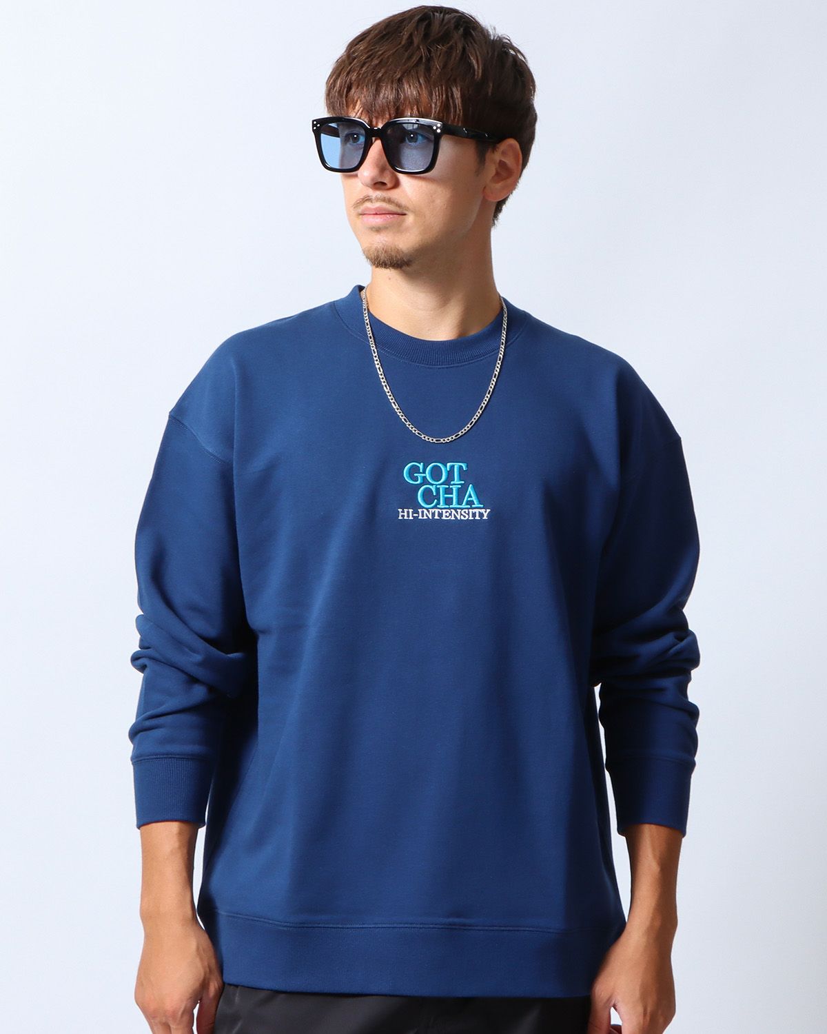 ネイビー：180cm/70kg(Lサイズ着用)