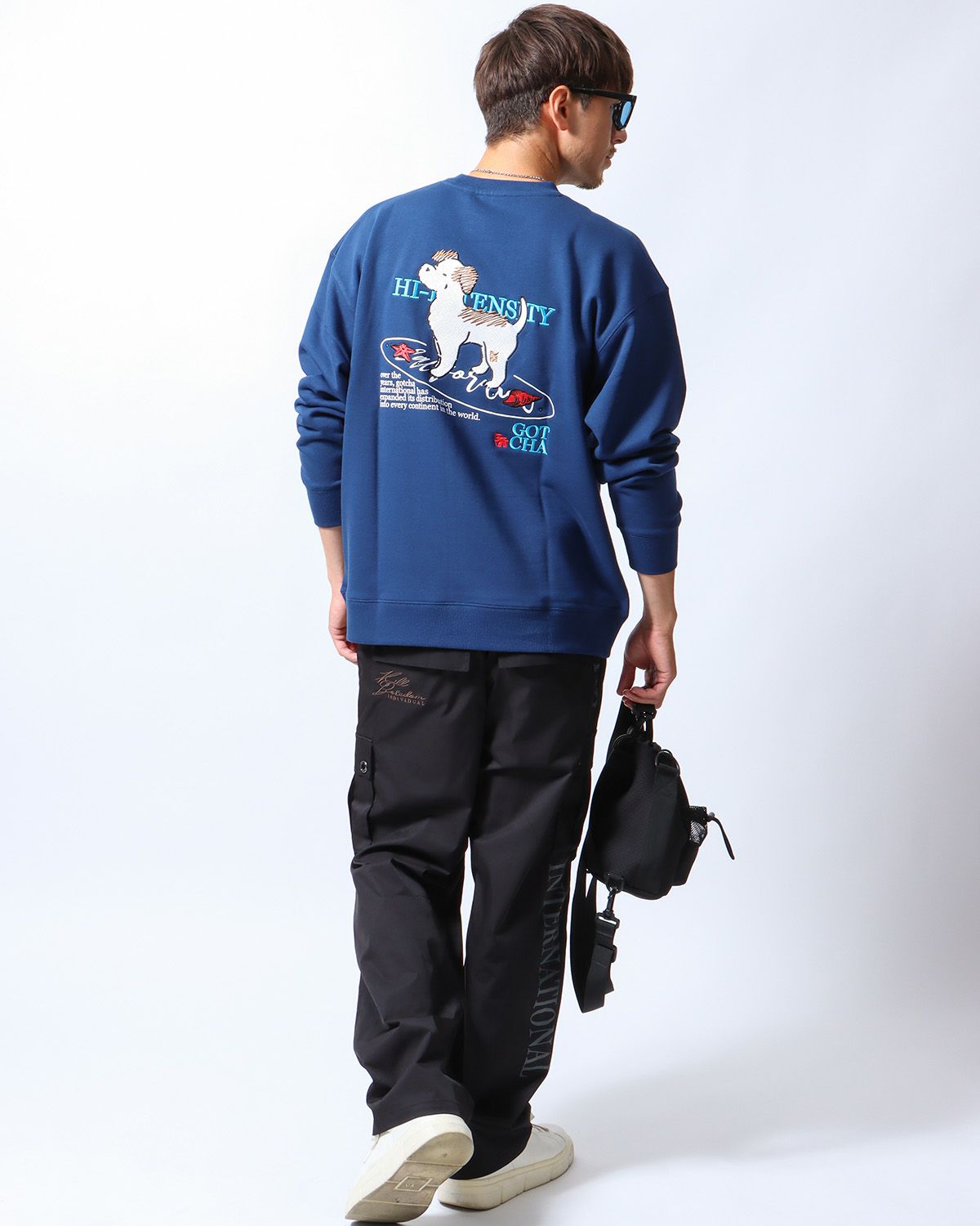 ネイビー：180cm/70kg(Lサイズ着用)