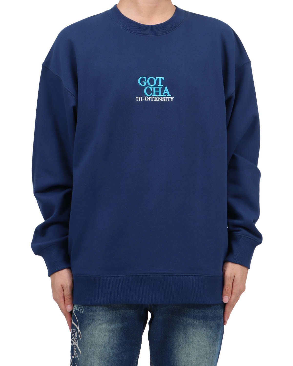 ネイビー：173cm63kg(Lサイズ着用)