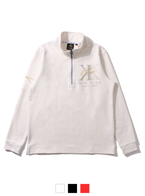 MAX メタル ハーフジップ ロンT