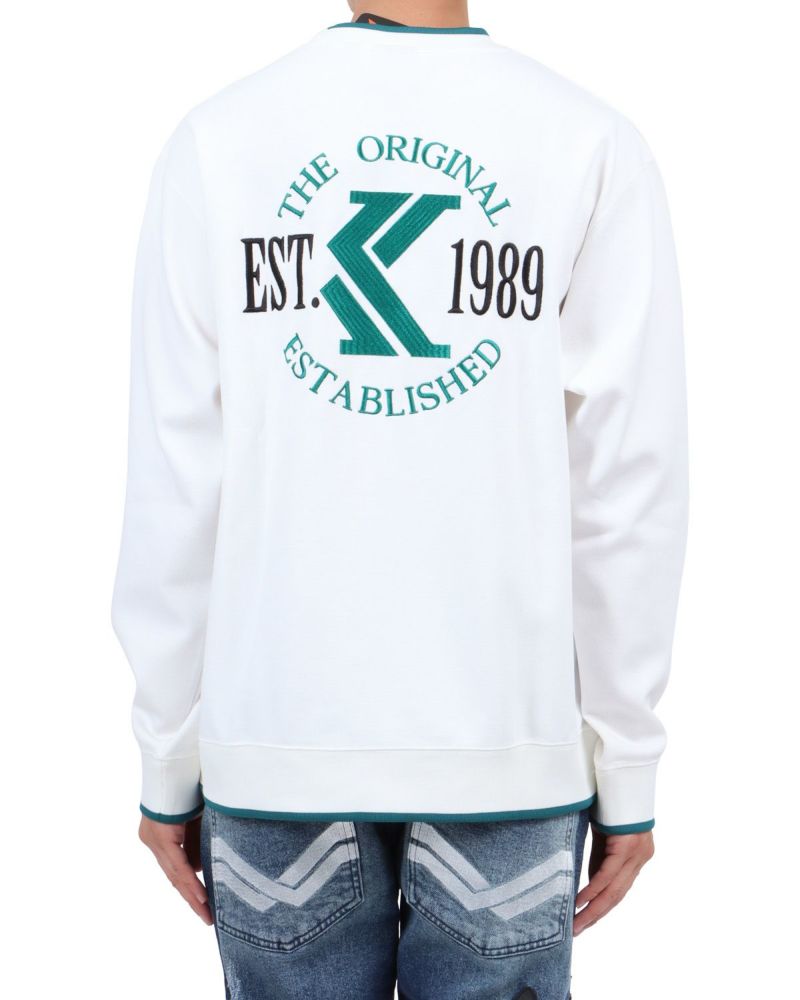 ホワイト：174cm62kg(Lサイズ着用)