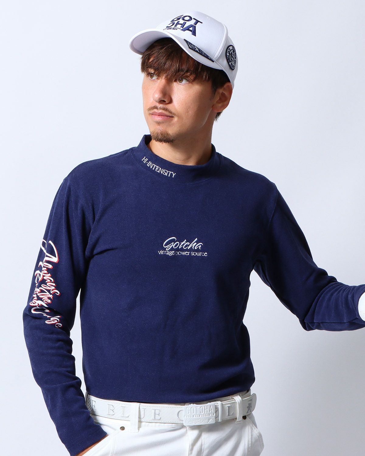 ブルー：180cm/70kg(Lサイズ着用)