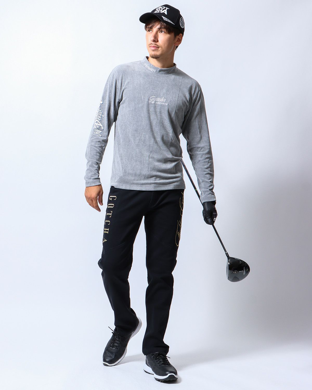 杢グレー：180cm/70kg(Lサイズ着用)