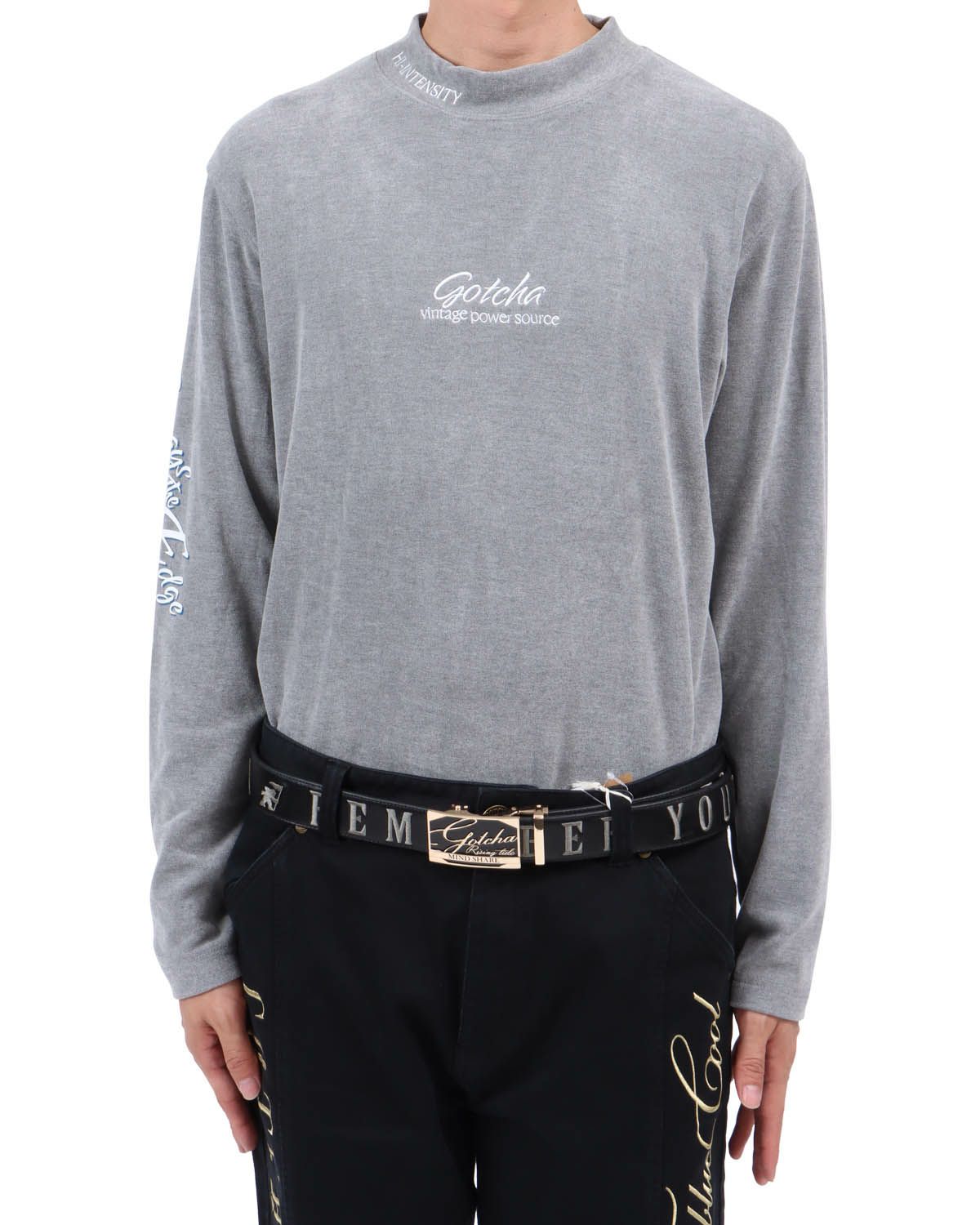 杢グレー：174cm62kg(Lサイズ着用)