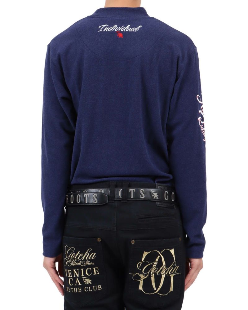 ブルー：174cm62kg(Lサイズ着用)