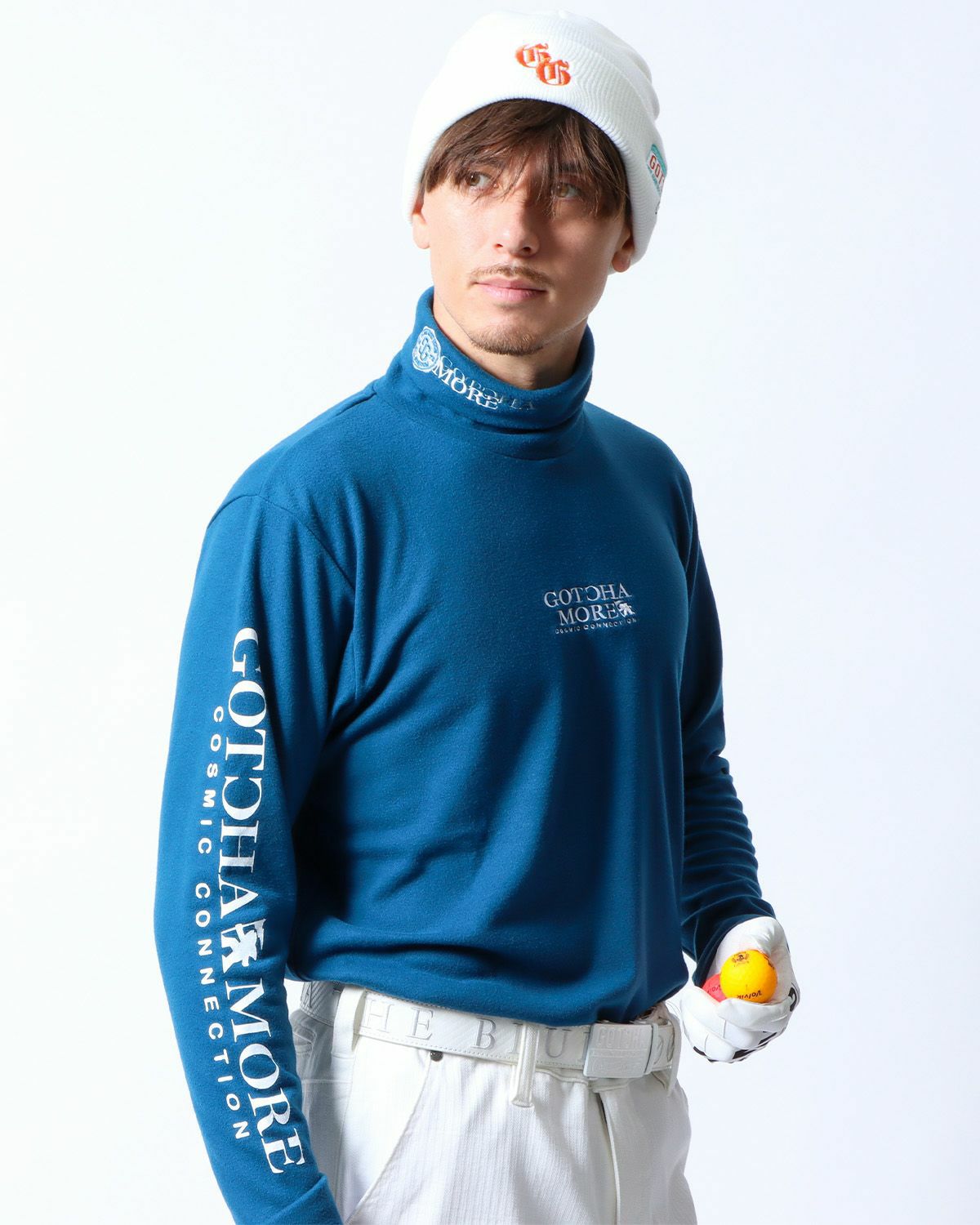 エメラルドグリーン：180cm/70kg(Lサイズ着用)