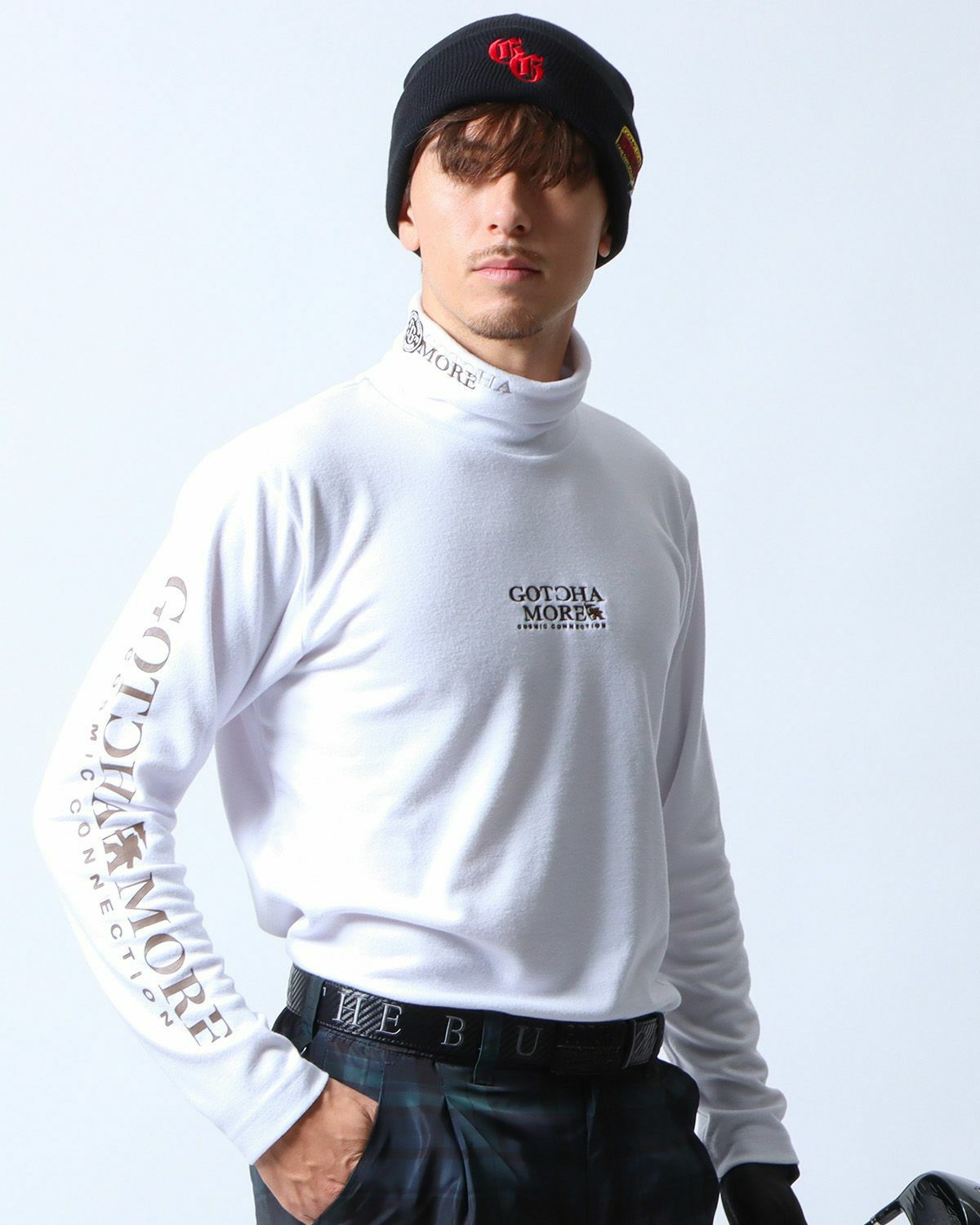 ホワイト：180cm/70kg(Lサイズ着用)