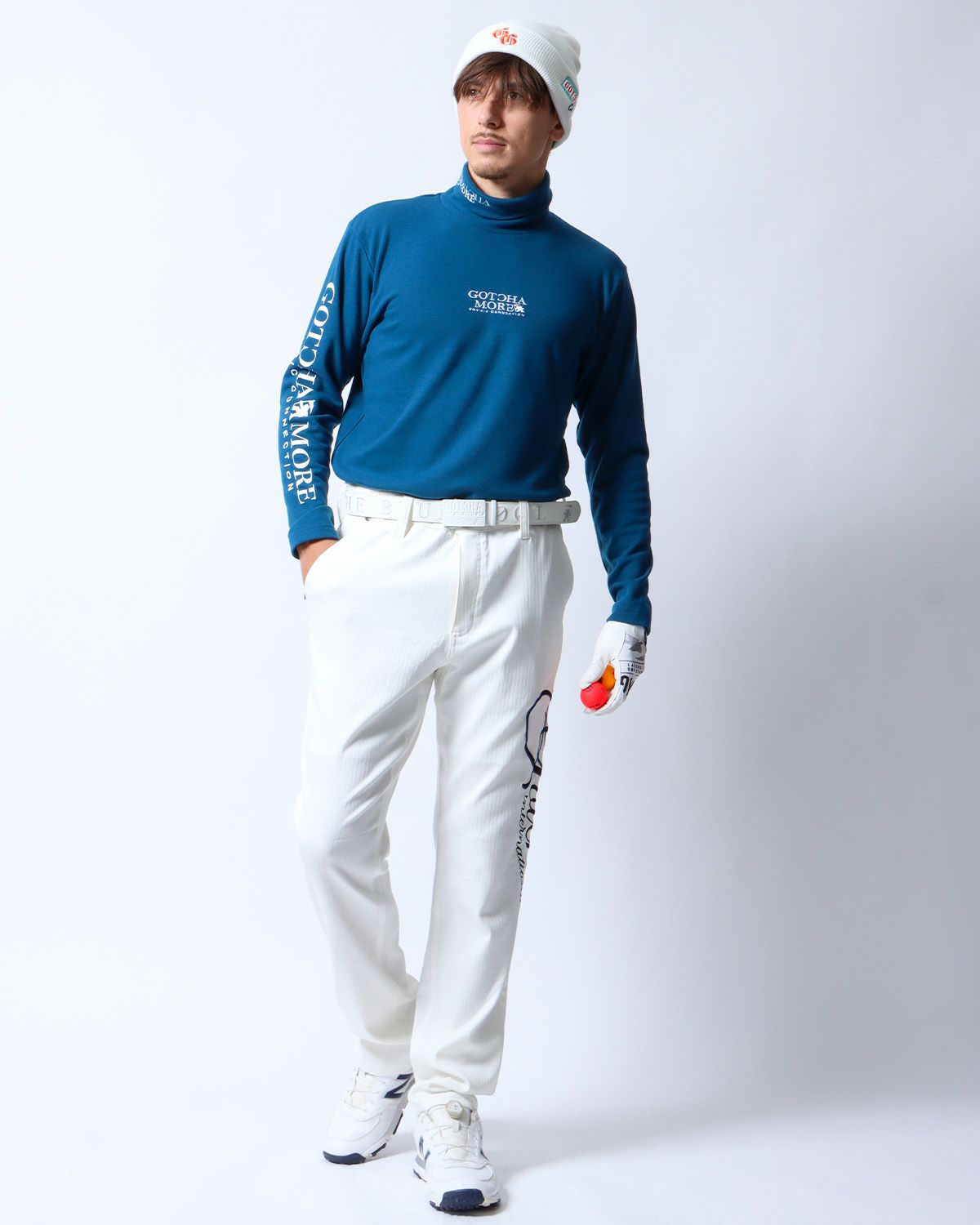 エメラルドグリーン：180cm/70kg(Lサイズ着用)