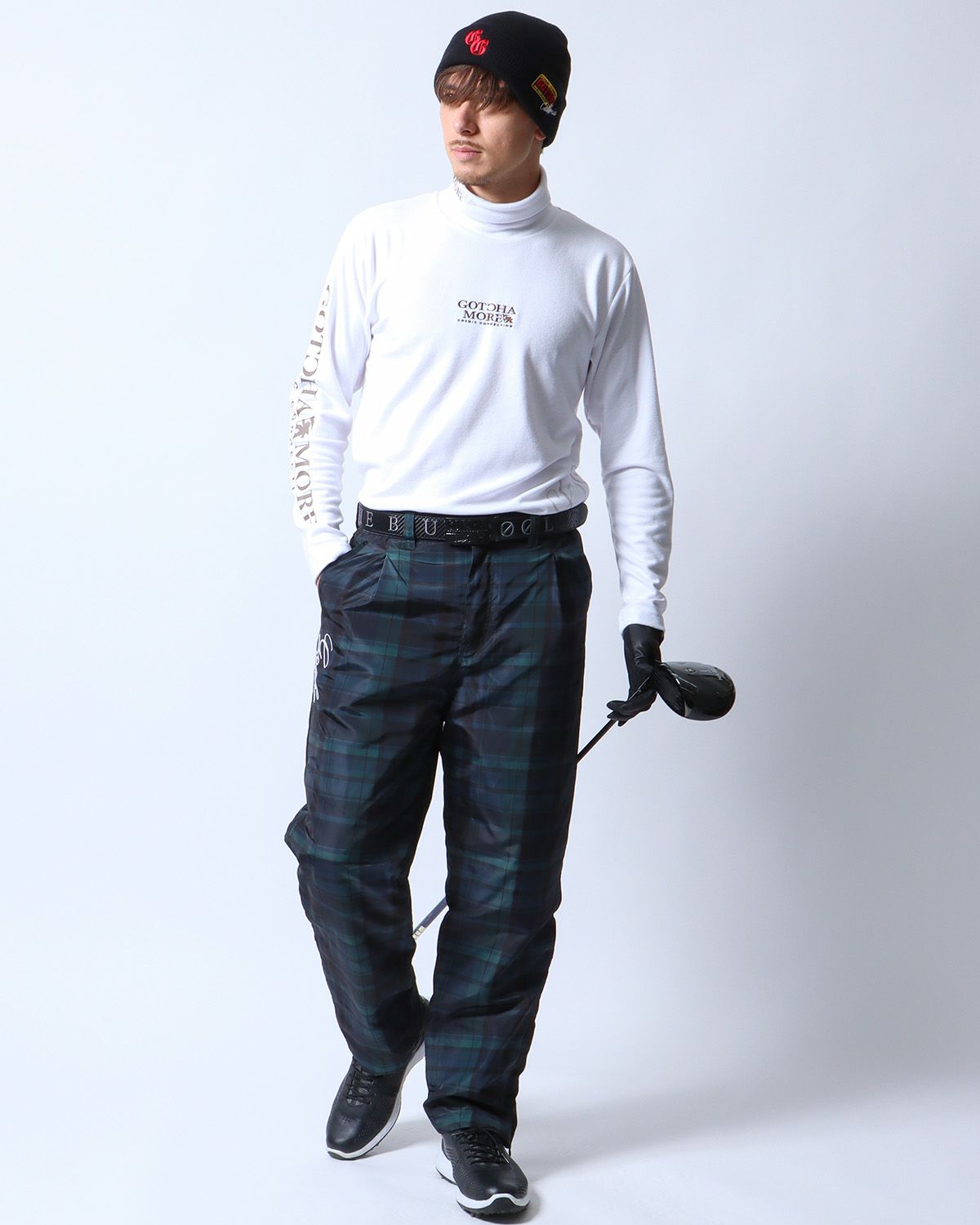 ホワイト：180cm/70kg(Lサイズ着用)