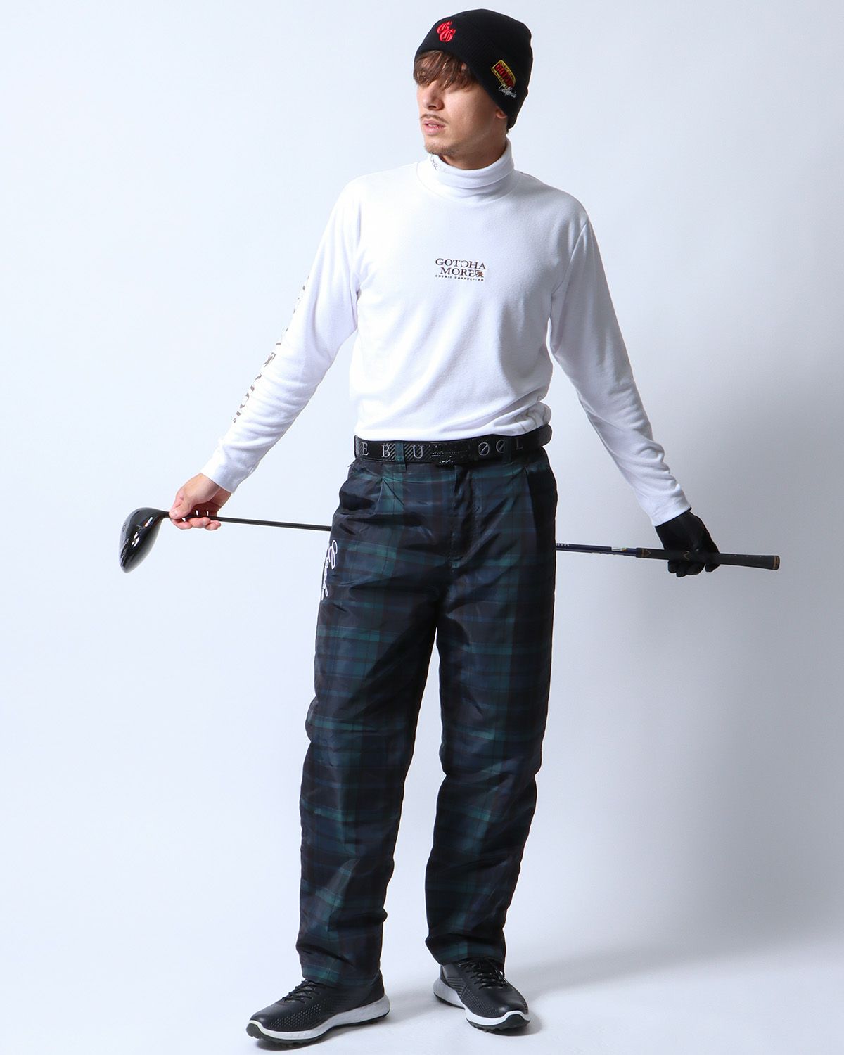 ホワイト：180cm/70kg(Lサイズ着用)