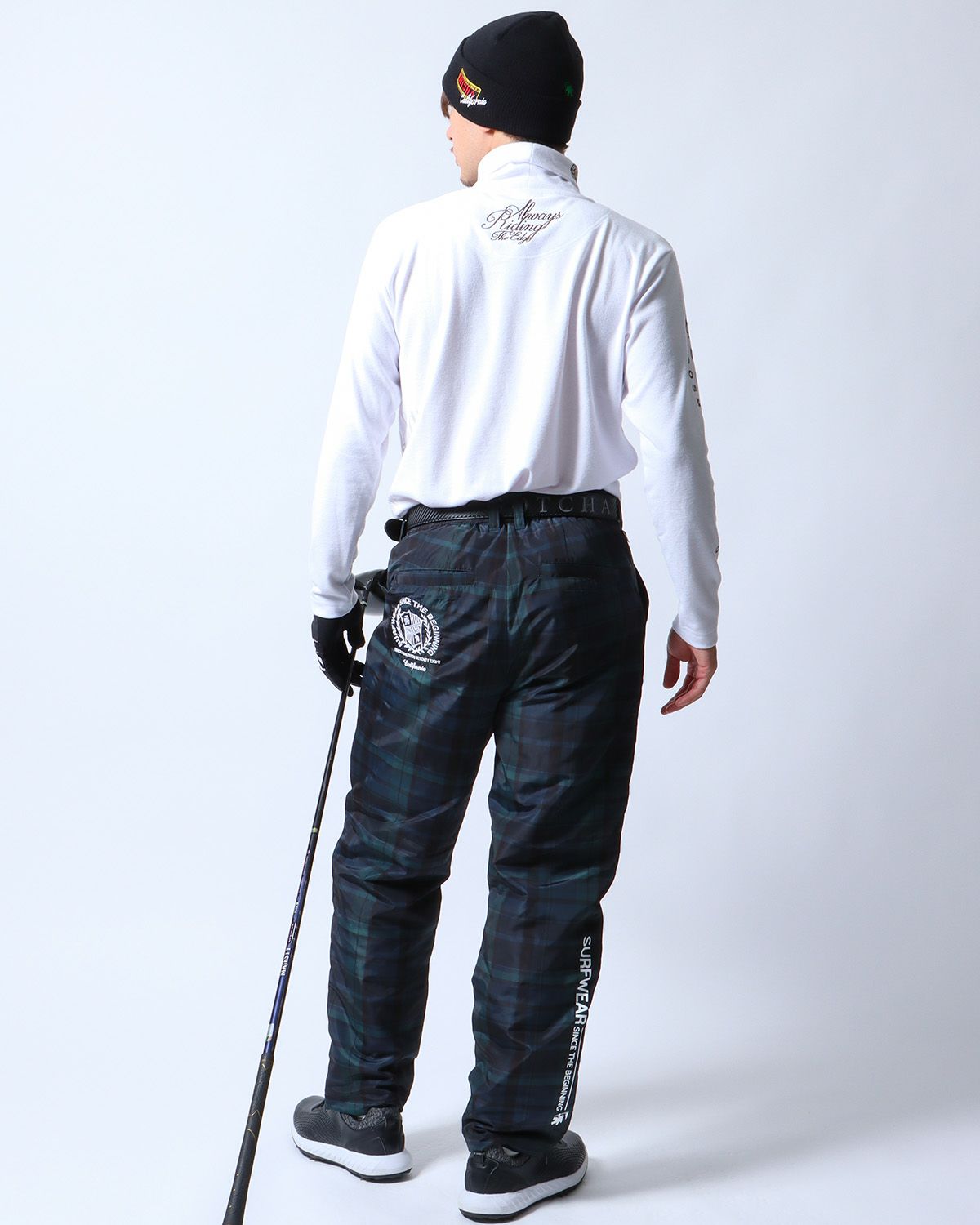 ホワイト：180cm/70kg(Lサイズ着用)