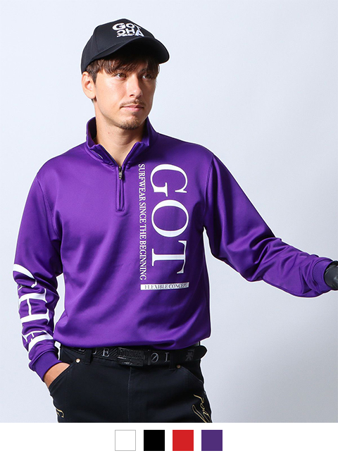 パープル：180cm/70kg(Lサイズ着用)