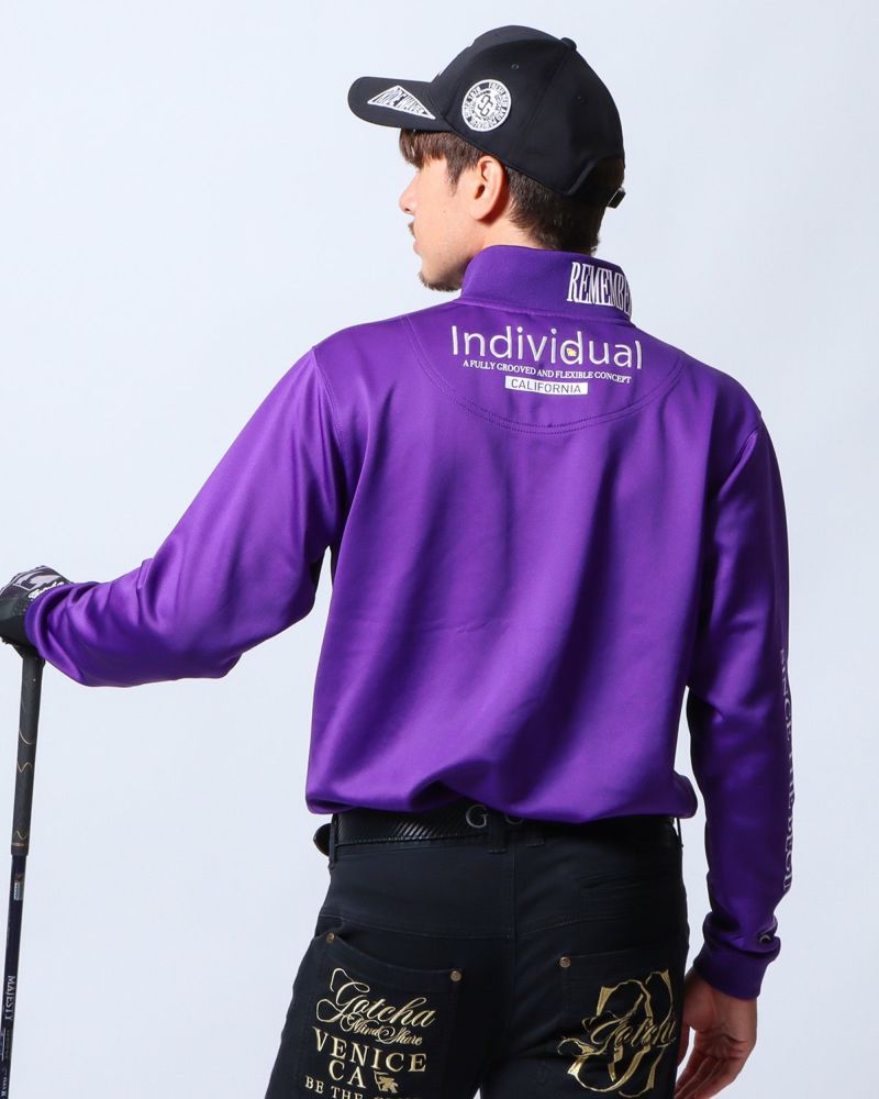 GOTCHA GOLF] ビッグ ロゴ ベーシック ハーフジップ ロンT | PEET