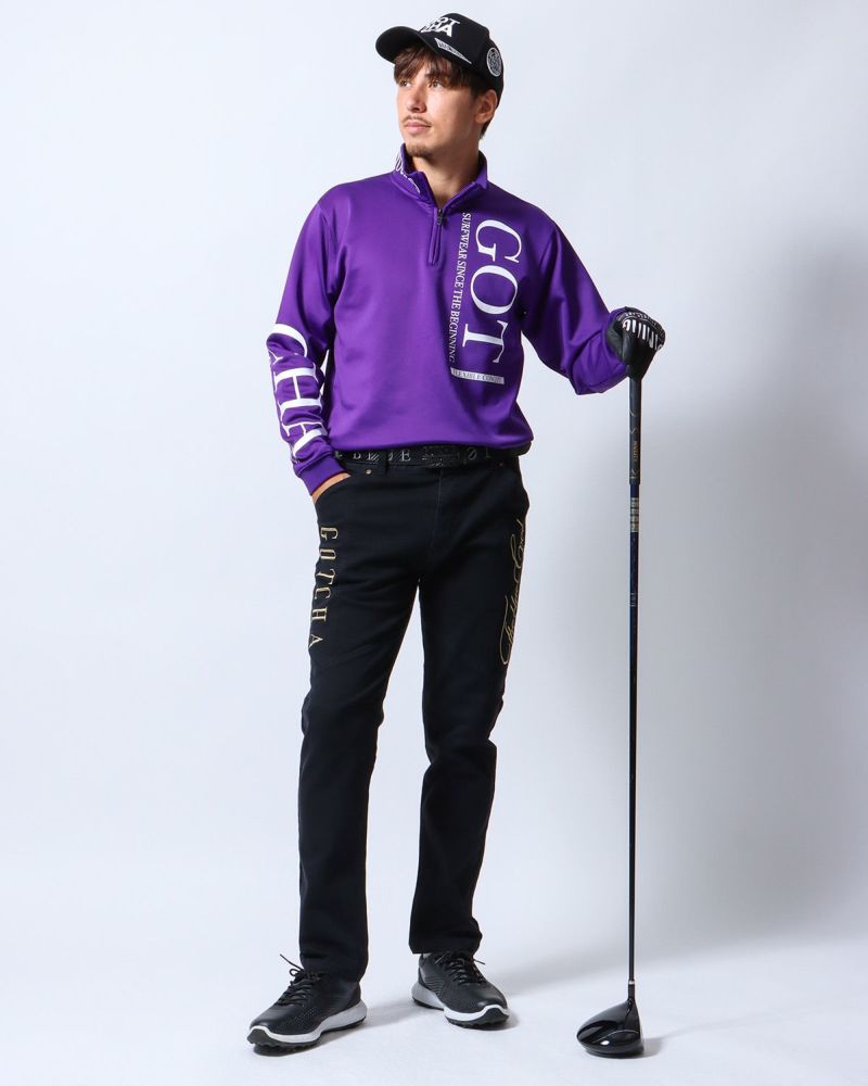 パープル：180cm/70kg(Lサイズ着用)