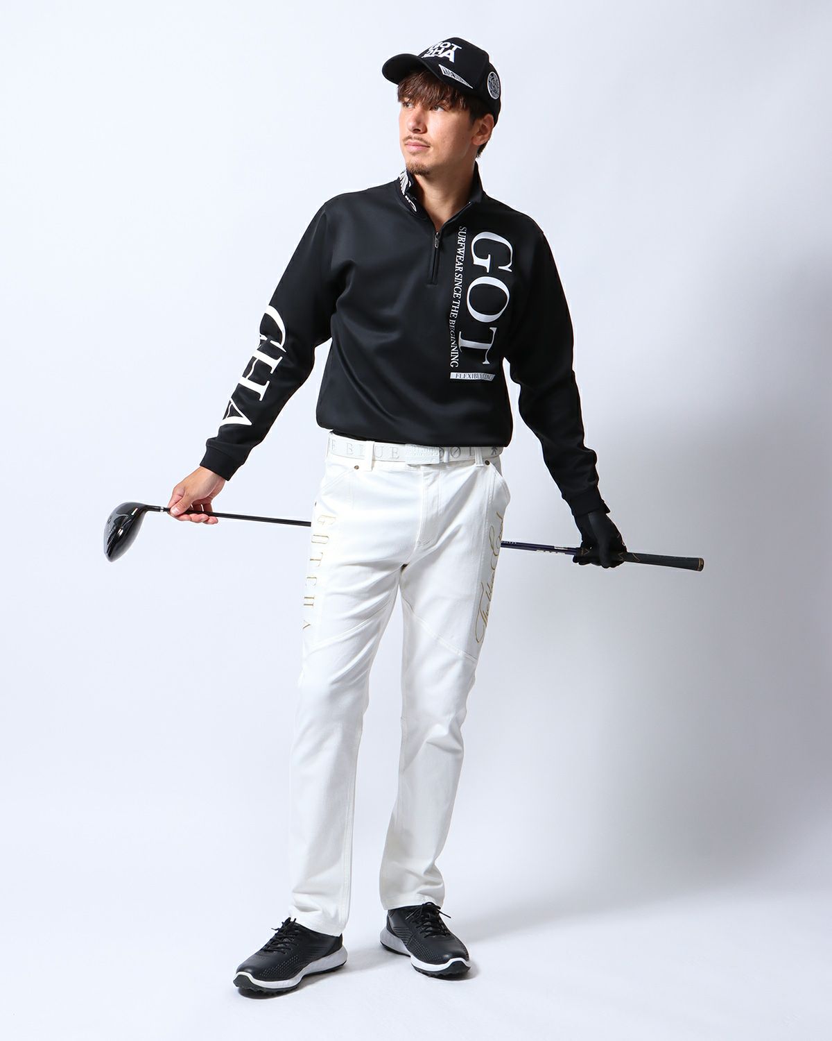 ブラック：180cm/70kg(Lサイズ着用)