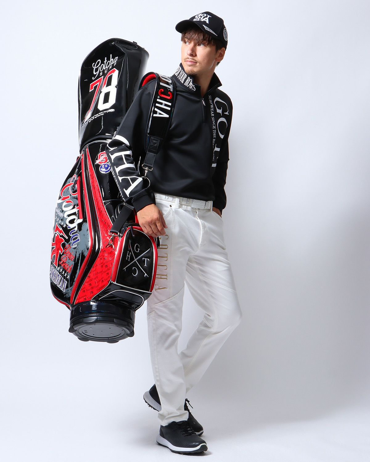 ブラック：180cm/70kg(Lサイズ着用)