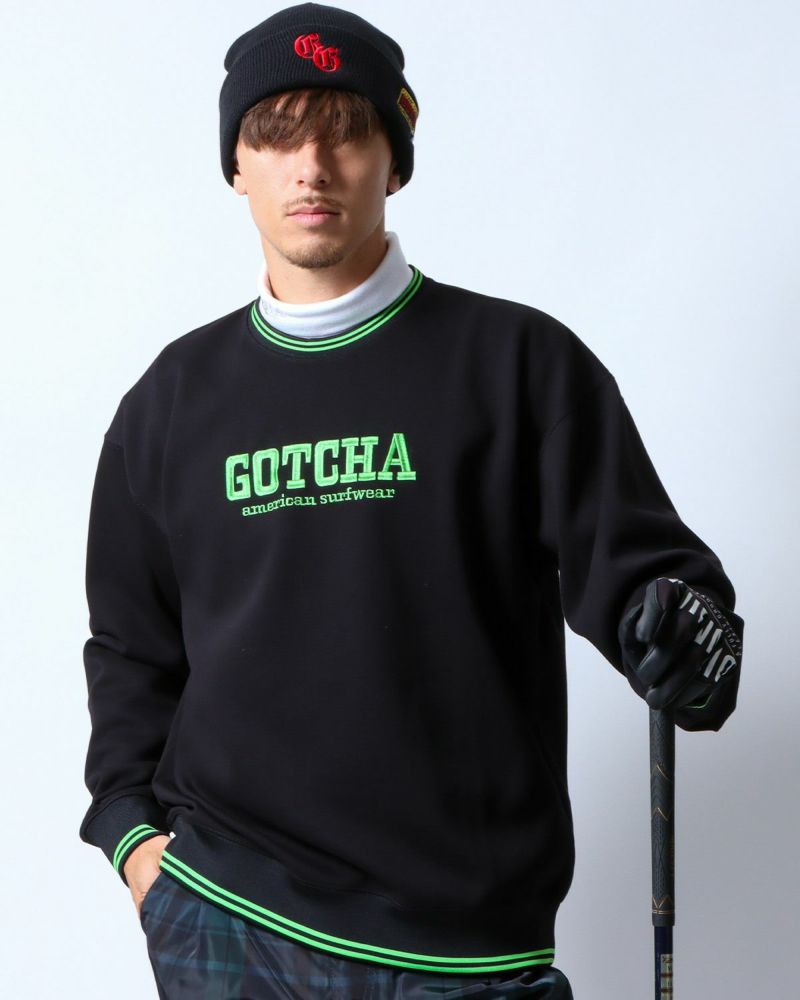 GOTCHA GOLF] UVカット 鹿の子 ダンボールニット トレーナー | PEET