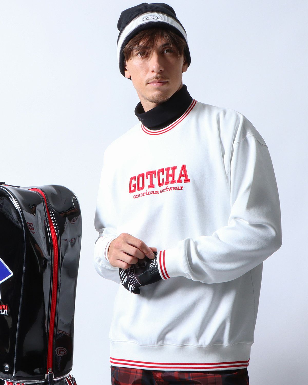 ホワイト：180cm/70kg(Lサイズ着用)