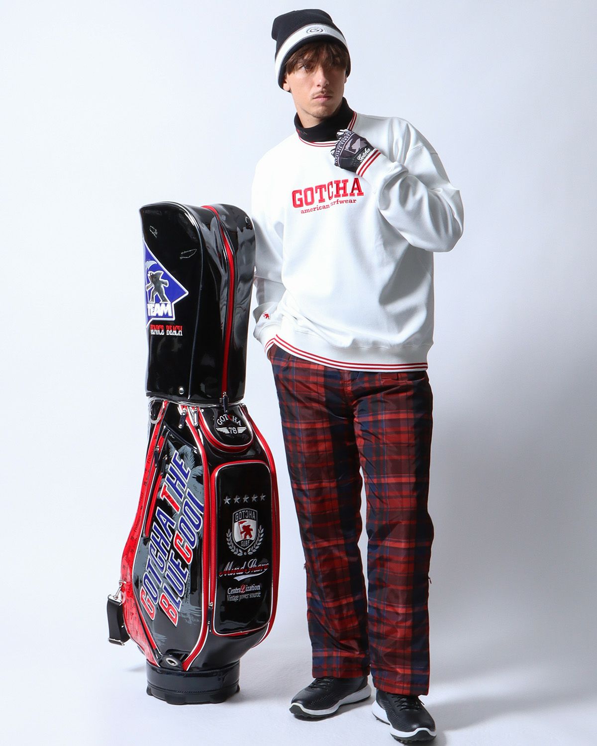 ホワイト：180cm/70kg(Lサイズ着用)