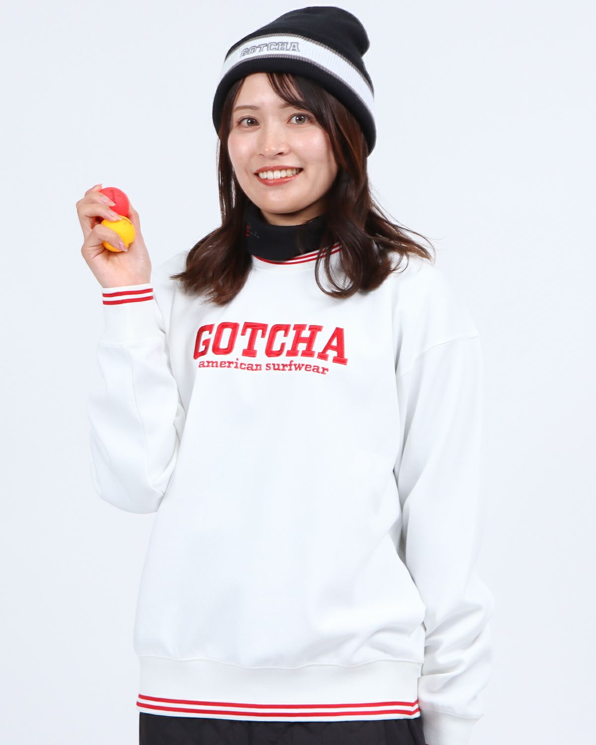 GOTCHA GOLF] UVカット 鹿の子 ダンボールニット トレーナー | PEET