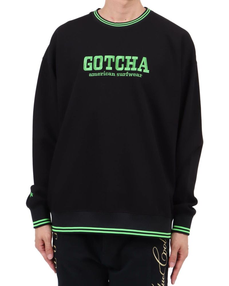 GOTCHA GOLF] UVカット 鹿の子 ダンボールニット トレーナー | PEET