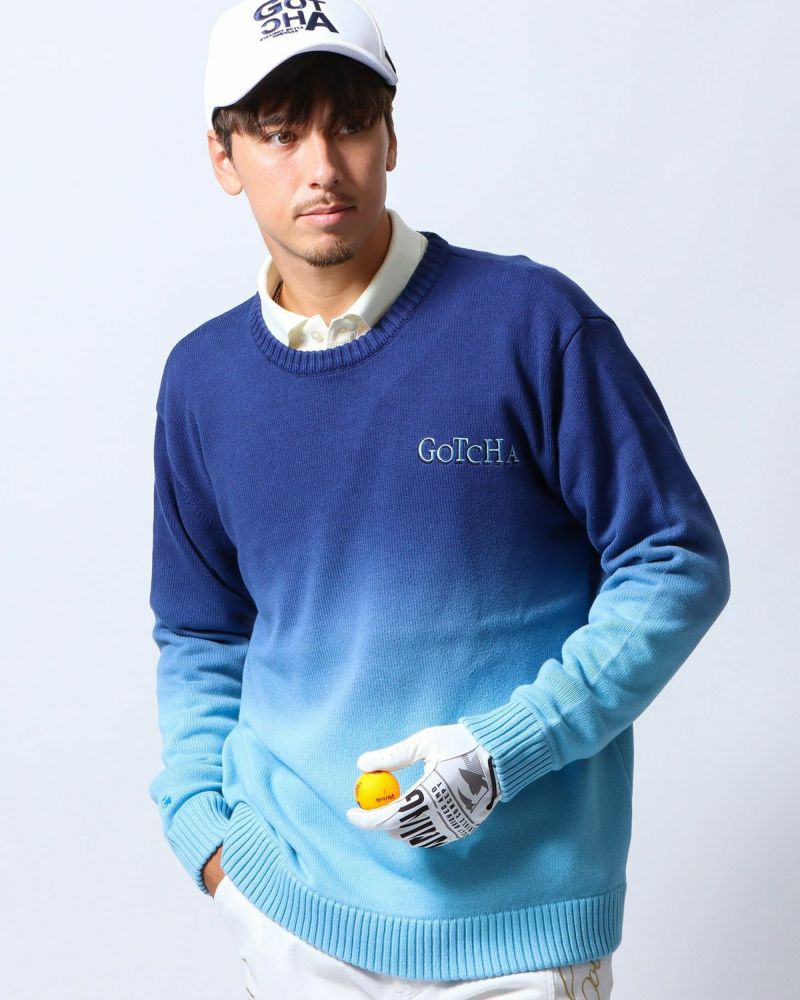 GOTCHA GOLF] ウォッシャブル グラデーション クルーニット | PEET