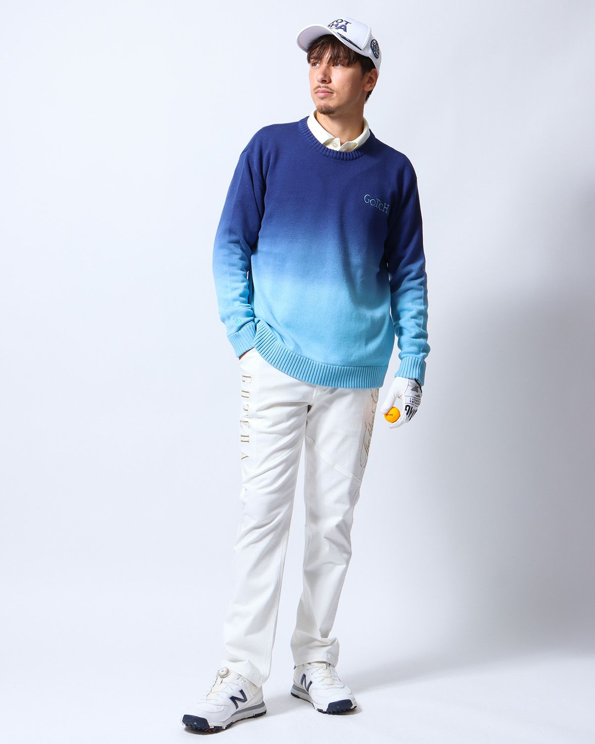 ブルー：180cm/70kg(Lサイズ着用)