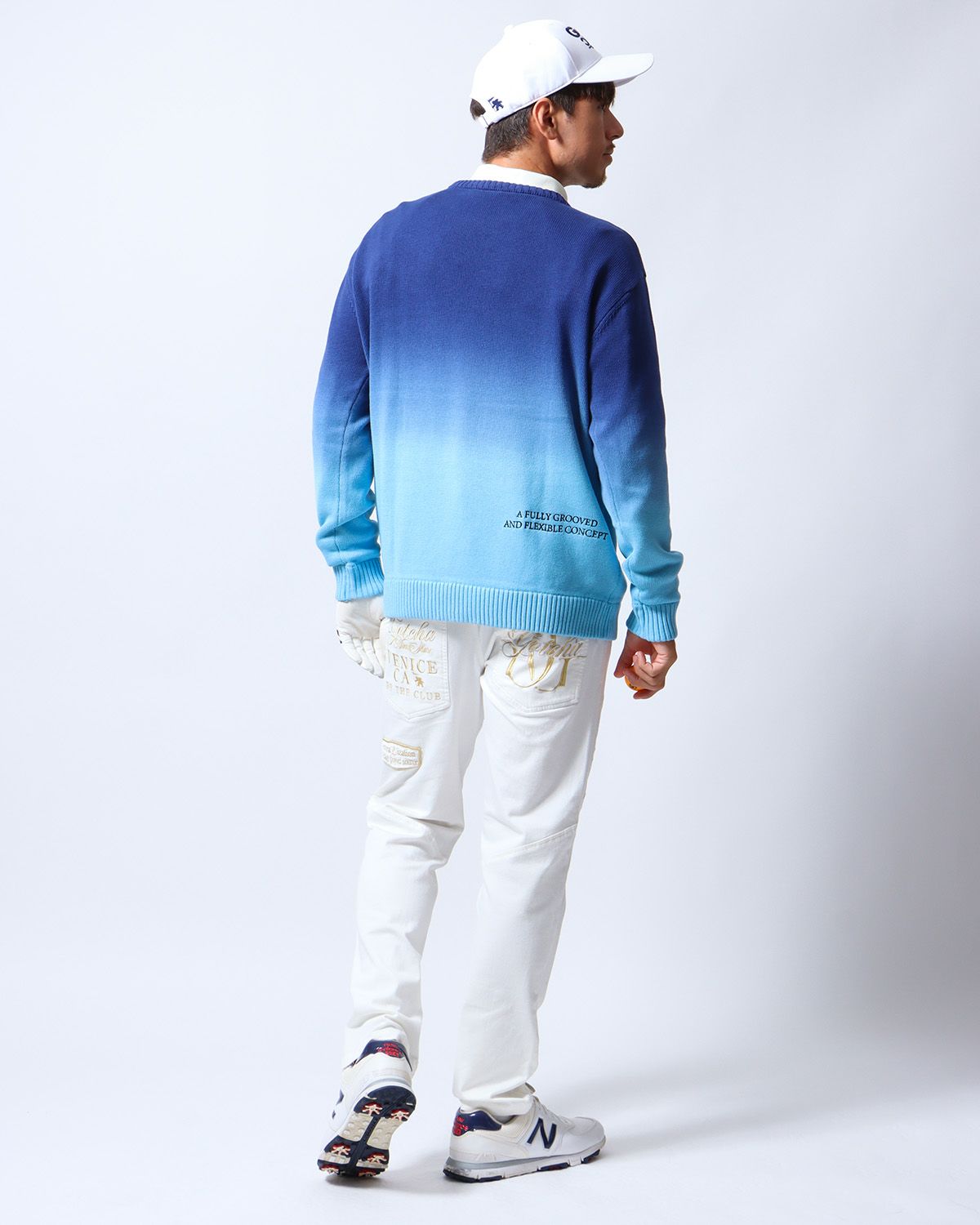 ブルー：180cm/70kg(Lサイズ着用)